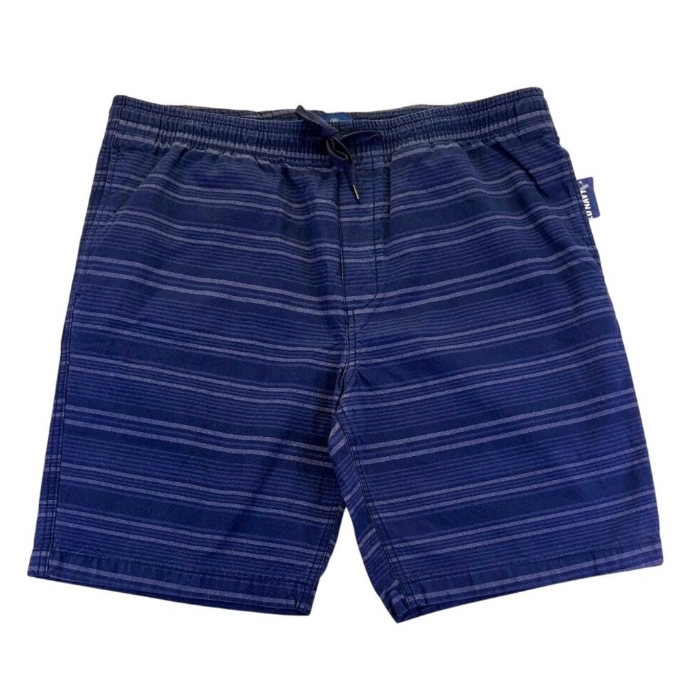 NWT Old Navy Men's Blue Striped Drawstring Shorts Large Nautical Coastal Casual